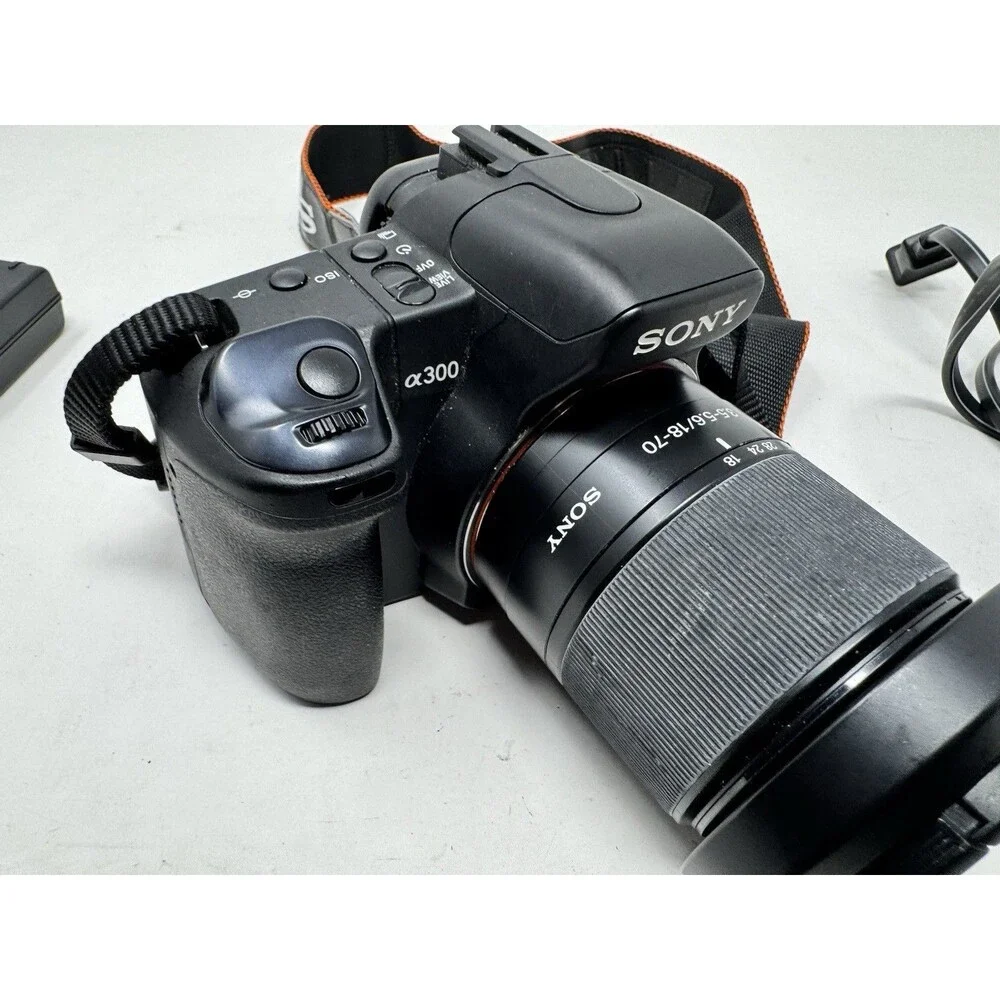 Sony A300 DSLR 10.2MP W/ 18-70/3.5-5.6 LEN, CHARGER,SUNSHADE, TESTED